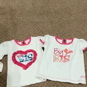 🌷RUFFLE BUTTS BIG SIS TOP IN SIZE 2T